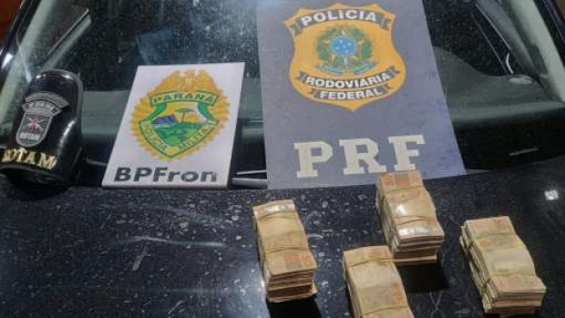 PRF detém homem com mais de R$100 mil não declarados na BR 369