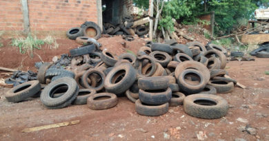 Fazendeiro faz descarte irregular de dezenas de pneus e deixa prefeito revoltado em Campina da Lagoa