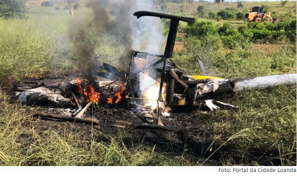 Piloto morre em queda de helicóptero no Noroeste do Paraná
