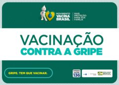 Vacinação contra Influenza retornará na quinta-feira 16/04/2020, a partir das 13 horas