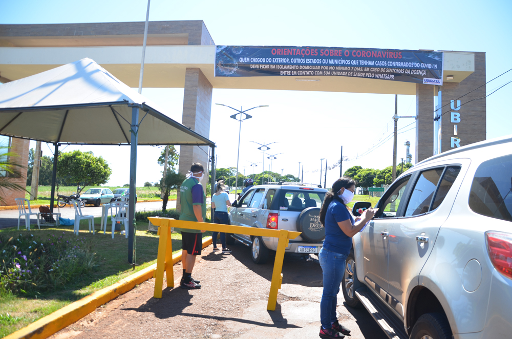 Ubiratã faz “barreira sanitária” nas entradas da cidade