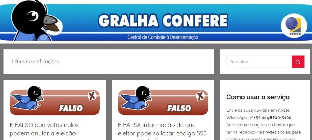 Eleições seguras: fake news estão na mira do TRE-PR