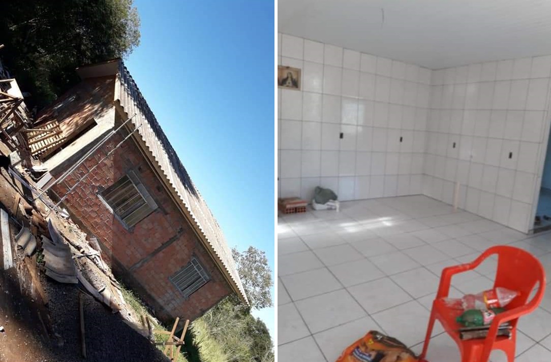 Casa que foi destruída por fogo é reconstruída e família agradece as pessoas que ajudaram