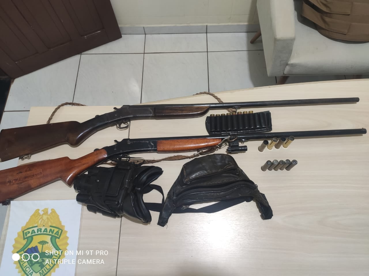 Polícia Militar apreende duas armas de fogo em Juranda; dois homens foram encaminhados à delegacia