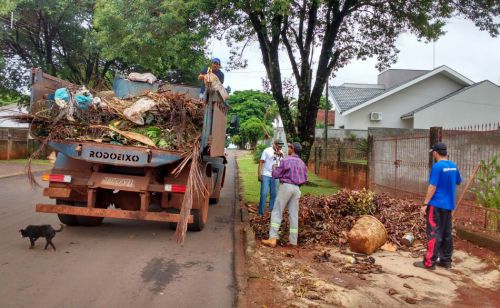 Recolhimento de resíduos sólidos oriundo de limpeza de quintais até o dia 18 de dezembro