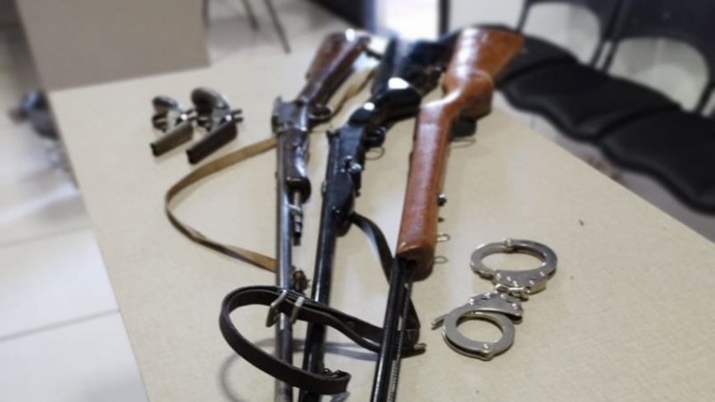 Polícia Civil apreende cinco armas de fogo em Campina da Lagoa