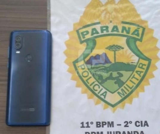 Em ação rápida, Polícia Militar de Juranda recupera celular que havia sido furtado