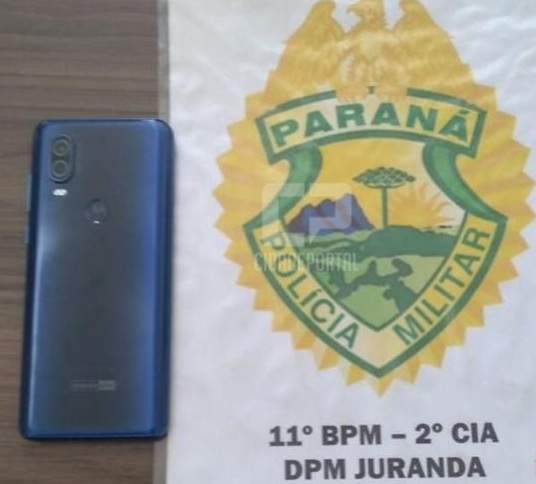 Em ação rápida, Polícia Militar de Juranda recupera celular que havia sido furtado