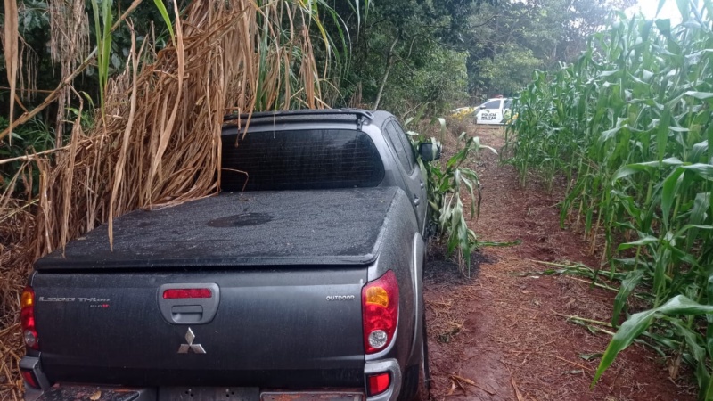 Polícia Militar de Campina da Lagoa recupera caminhonete roubada em Joinville
