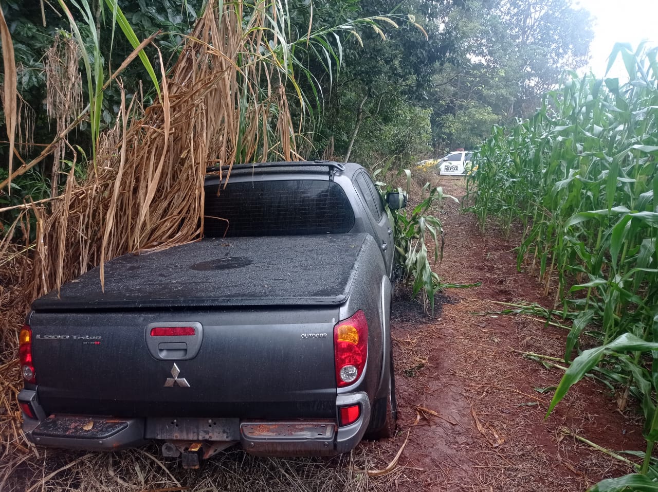 Polícia Militar de Campina da Lagoa recupera caminhonete roubada em Joinville