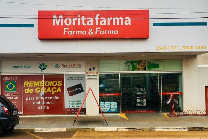 DROGARIA MORITAFARMA – Atendimento de Segunda à Sexta-feira das 08:00 as 18:00; Sábado das 08:00 as 12:00 horas