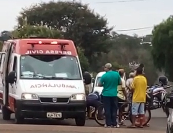 Motociclista fica gravemente ferido após colisão em Ubiratã