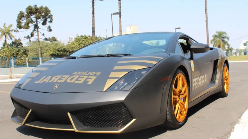 Lamborghini de R$ 800 mil apreendida entra para a frota da Polícia Federal
