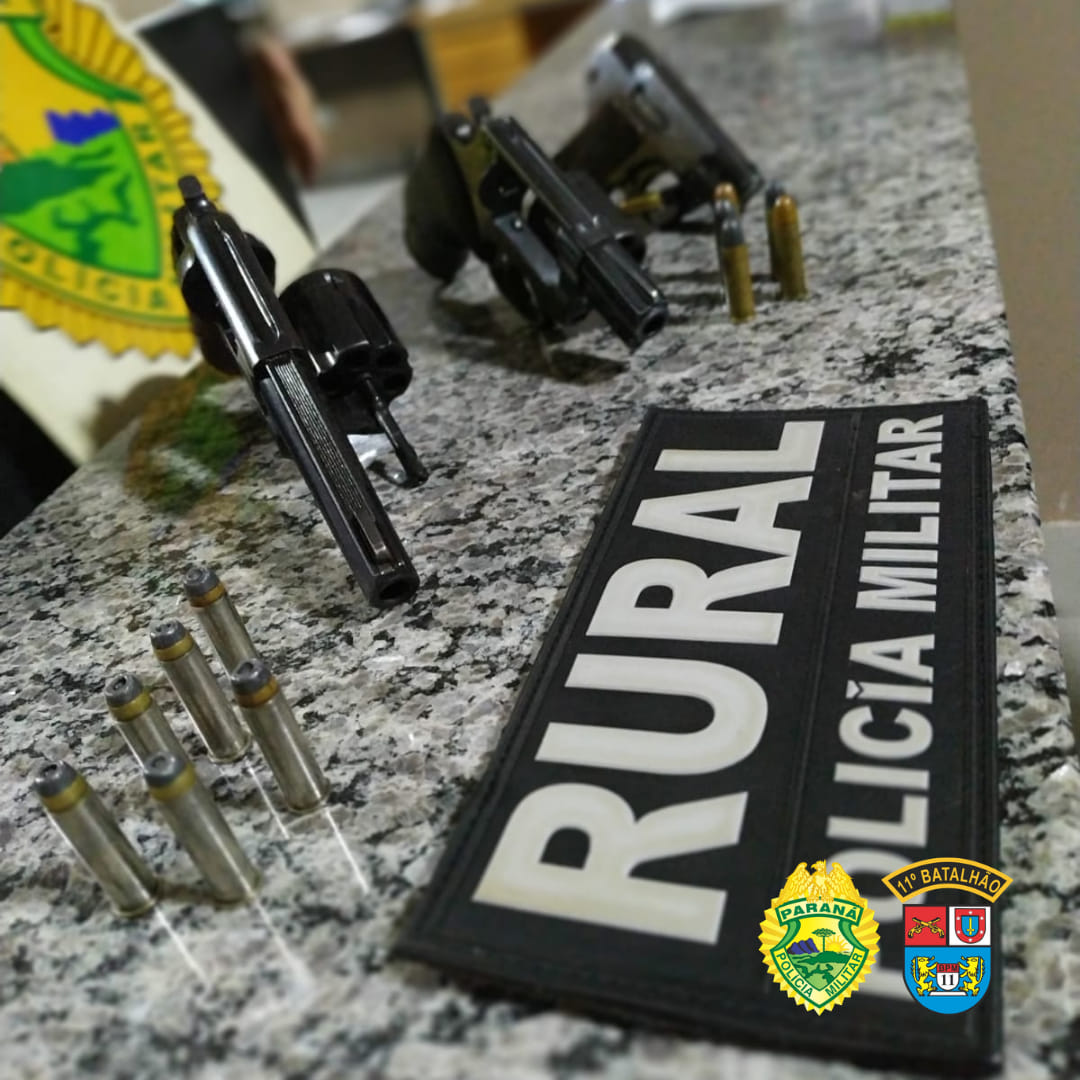 Policia Militar prende um e apreende três armas de fogo em Barbosa Ferraz