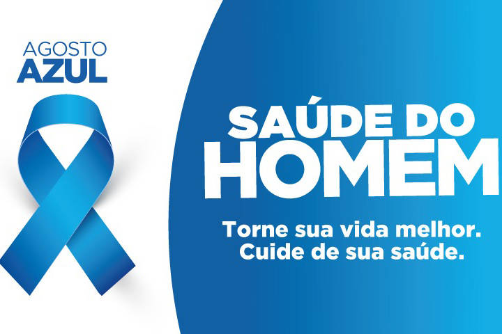 Agosto Azul destaca a prevenção de doenças e a promoção da saúde do homem