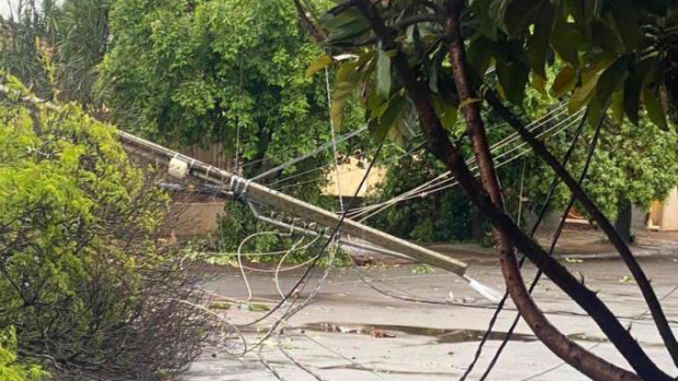 Temporal compromete abastecimento de água e luz em várias cidades do Paraná