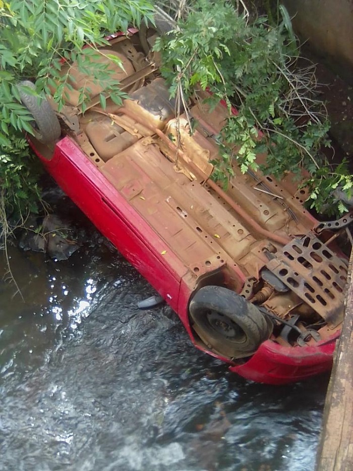 Celta cai em rio na Comunidade 4 Encruzo em Nova Cantu