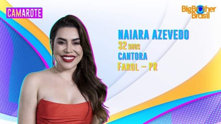 Cantora Naiara Azevedo de Farol – Pr participará do BBB 22
