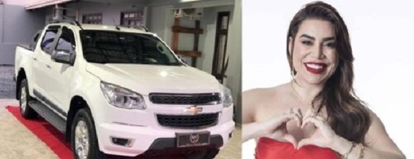 Camioneta roubada dos pais da cantora Nayara Azevedo é encontrada em Quarto Centenário