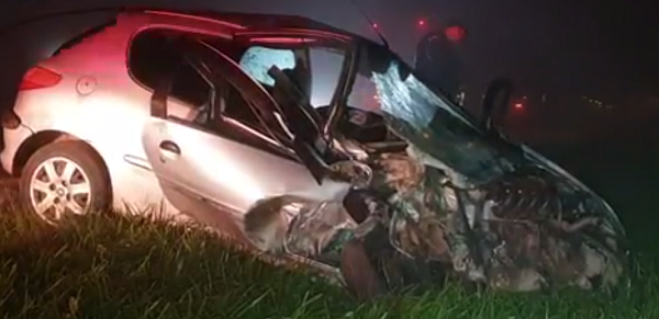 Homem de 33 anos morre em batida frontal na BR 369