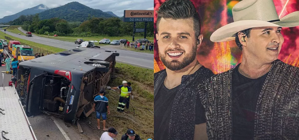 Cantor Aleksandro, da dupla com Conrado, morre em acidente de ônibus na Régis Bittencourt, no interior de SP; mais 5 morreram