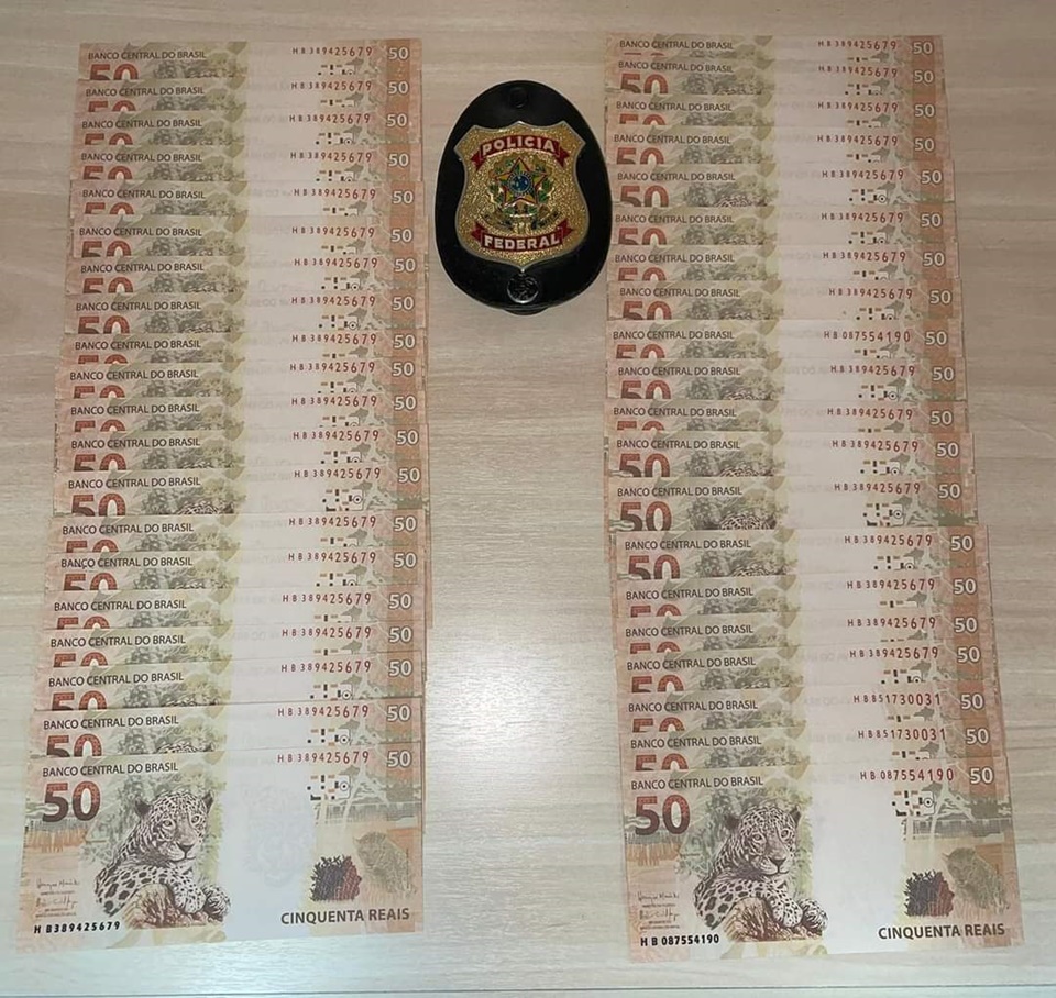Policia Federal prende homem com 2 mil reais em notas falsas em CM