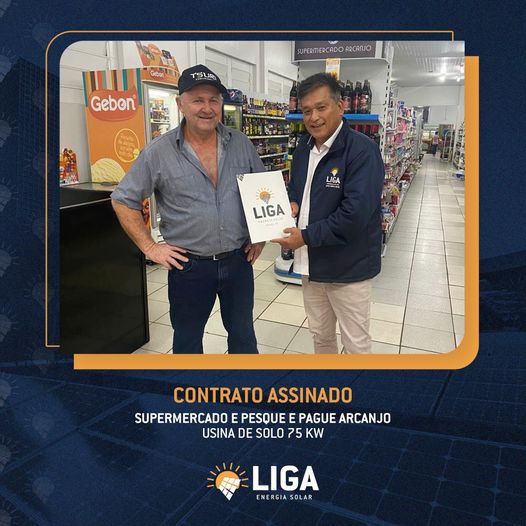 LIGA Energia Solar: Faça como o Supermercado e Pesque e Pague Arcanjo invista em economia e gere sua própria energia