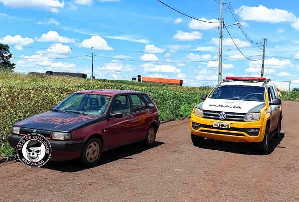 Carro furtado é recuperado pela Policia Militar em Juranda