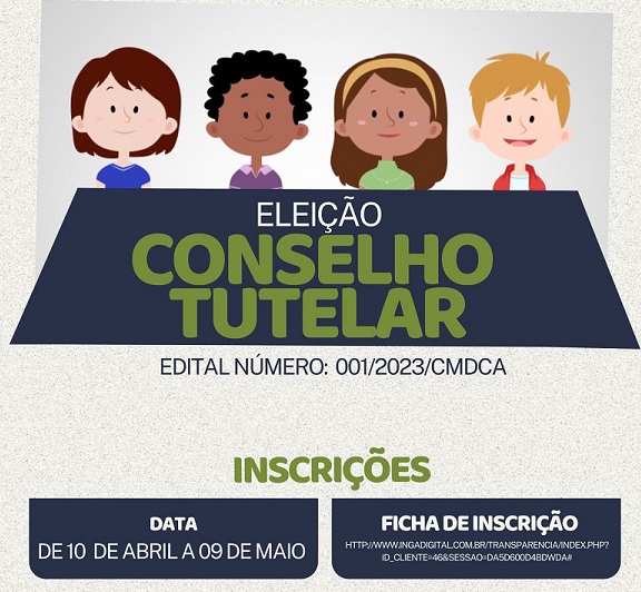 Inscrições abertas para eleição de Conselheiros Tutelares de Ubiratã