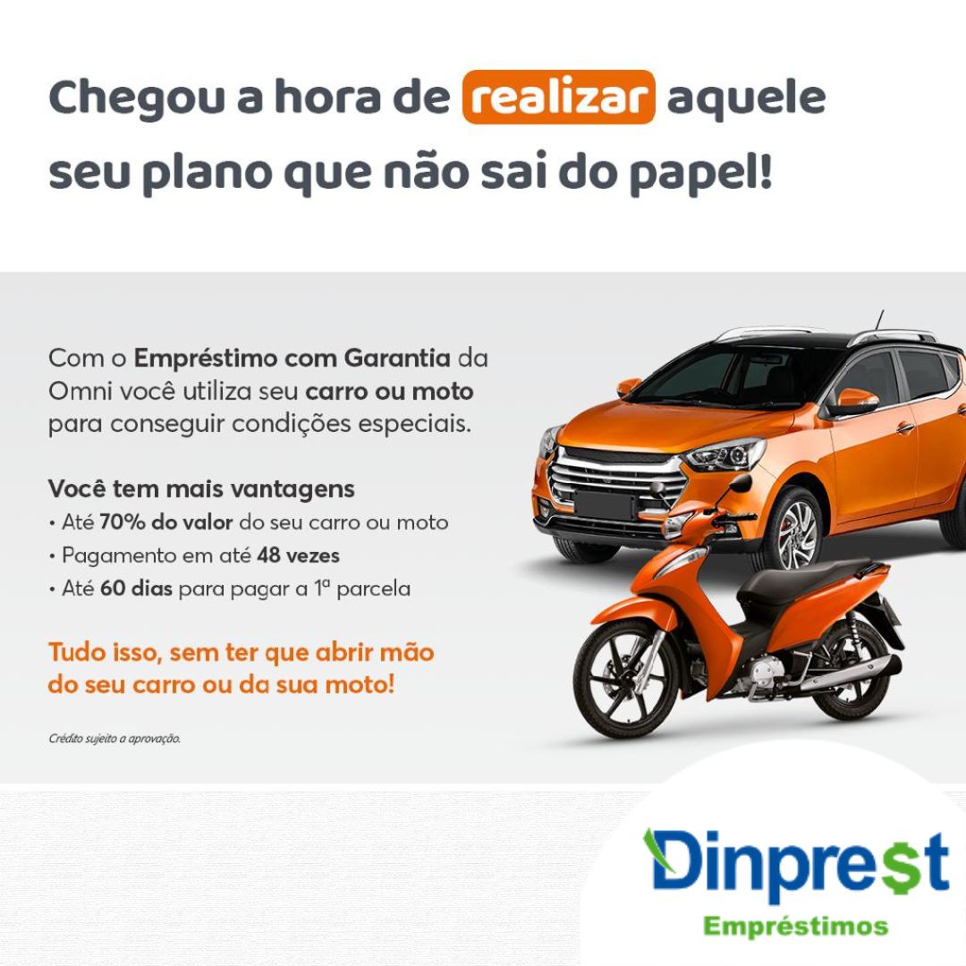 DINPREST: Chegou a hora de realizar aquele seu plano que não sai do papel