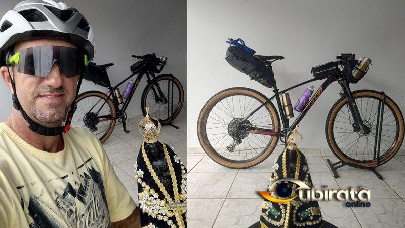 Professor que atua em Ubiratã esta realizando pedalada até o Santuário de Aparecida