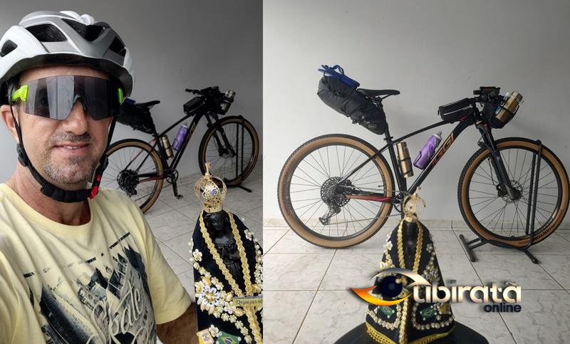 Professor que atua em Ubiratã esta realizando pedalada até o Santuário de Aparecida