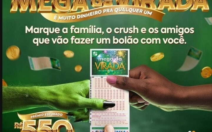 Faça sua aposta na Lotérica Esperança: Mega da Virada deve pagar o maior prêmio da história, 570 milhões