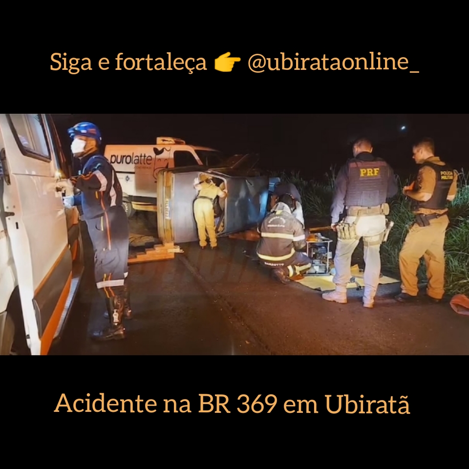 Acidente na BR 369  em Ubiratã