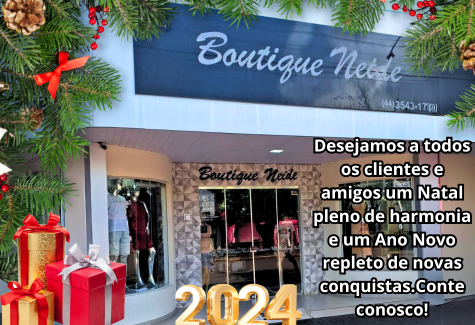 Mensagem da BOUTIQUE NEIDE