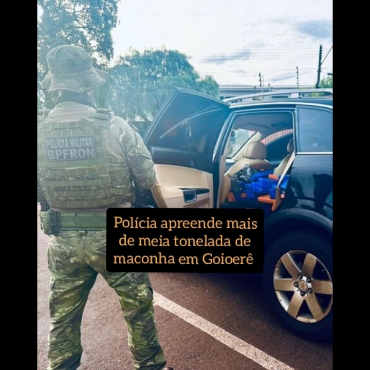 Polícia apreende mais de meia tonelada de maconha em Goioerê