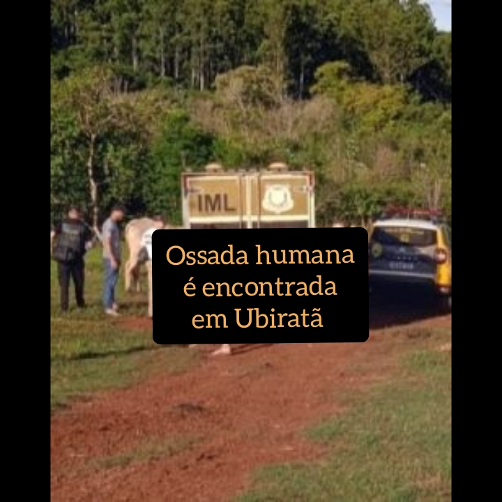Ossada humana é encontrada em Ubiratã