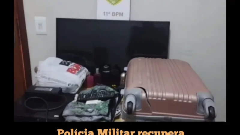 Policia Militar recupera objetos furtados em Ubiratã