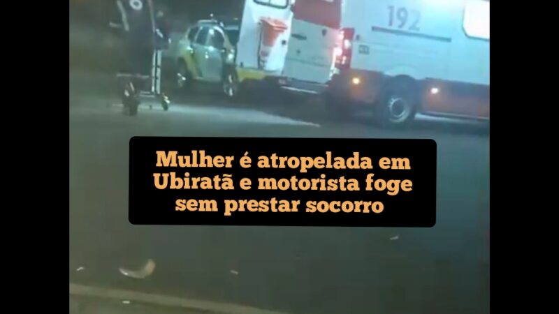 Mulher é atropelada em Ubiratã e motorista foge sem prestar socorro