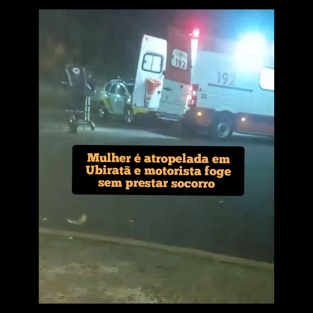 Mulher é atropelada em Ubiratã e motorista foge sem prestar socorro
