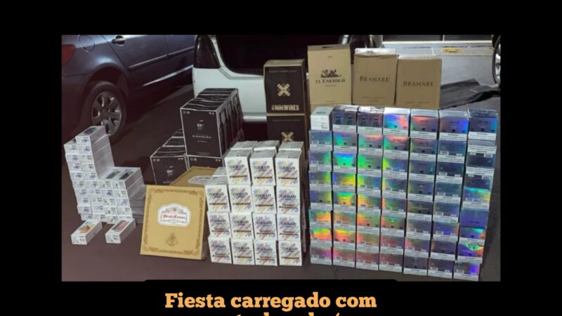 Fiesta carregado com contrabando é apreendido em Ubiratã