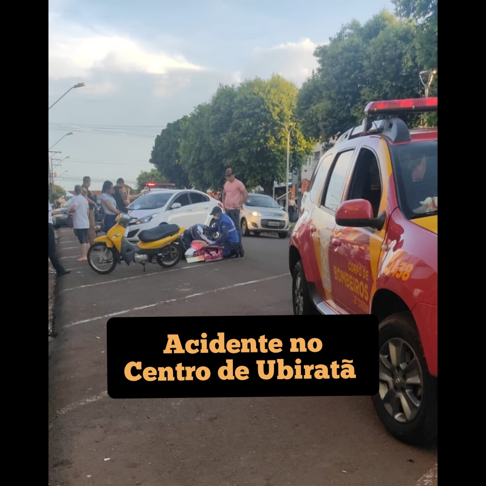 Acidente é Registrado no Centro de Ubiratã