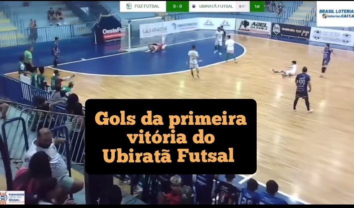 Veja os gols: Ubiratã conquista primeira vitória no Campeonato Paranaense de Futsal Série Bronze
