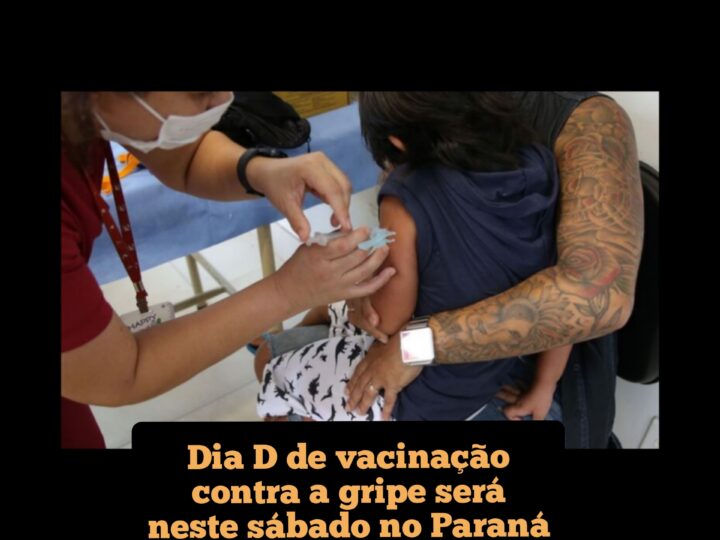 Dia D de vacinação contra a gripe será neste sábado no Paraná