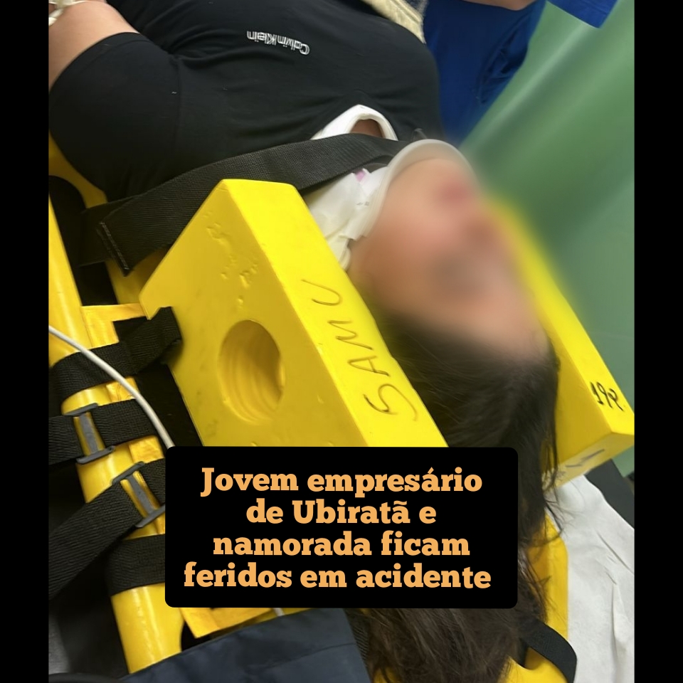 Jovem empresário de Ubiratã e namorada ficam feridos em acidente