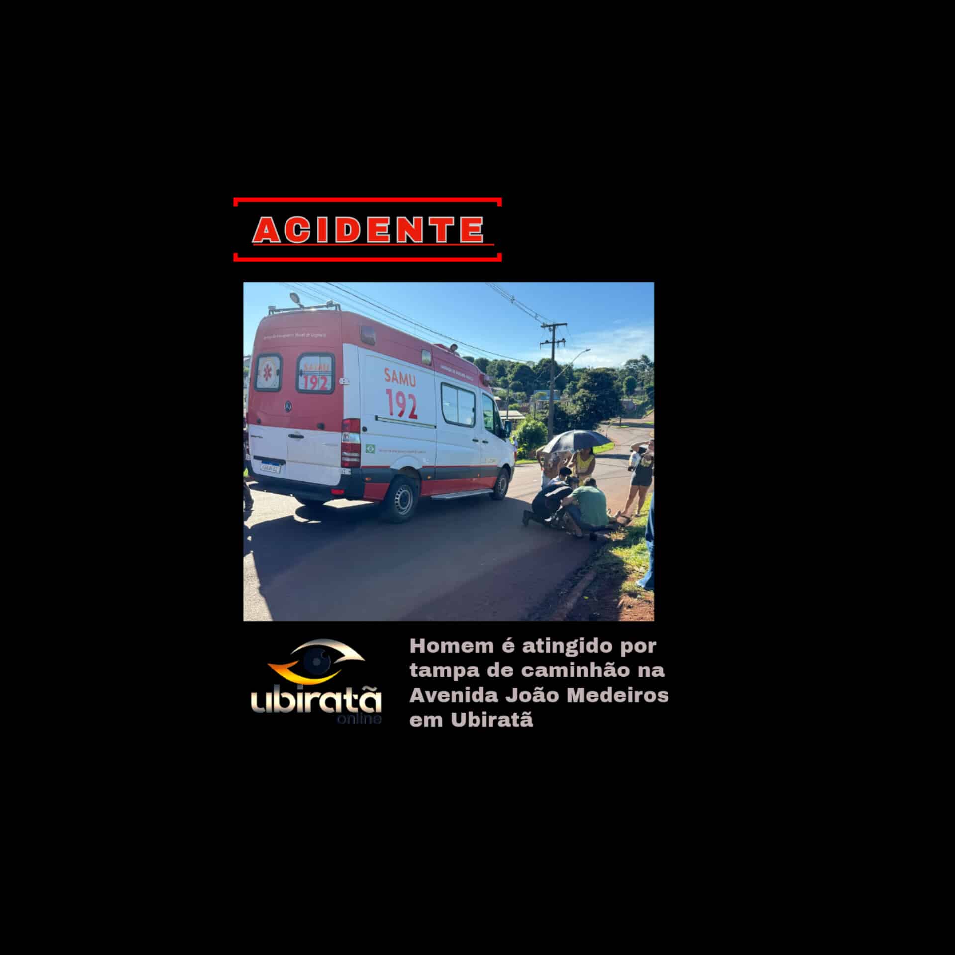 Homem é atingido por tampa de caminhão na Avenida João Medeiros