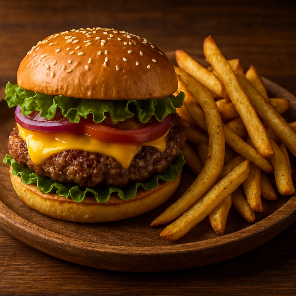 Hambúrguer Caseiro com Batata Frita: Sabor, Cultura e Conexão