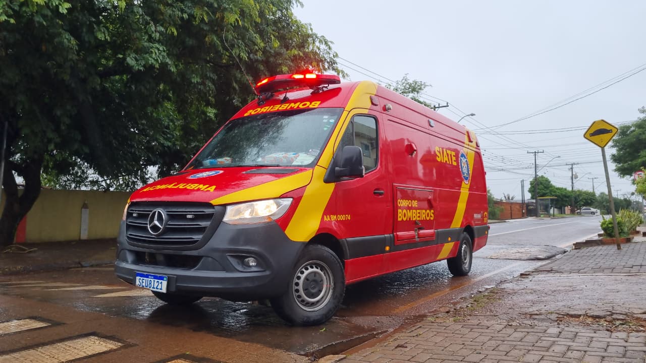 Menino de 15 anos fica ferido ao cair de bicicleta no Cascavel Velho