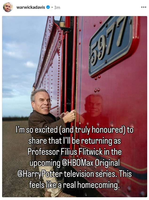 Harry Potter TV series confirms iconic actor from original movies will reprise their role in huge casting update