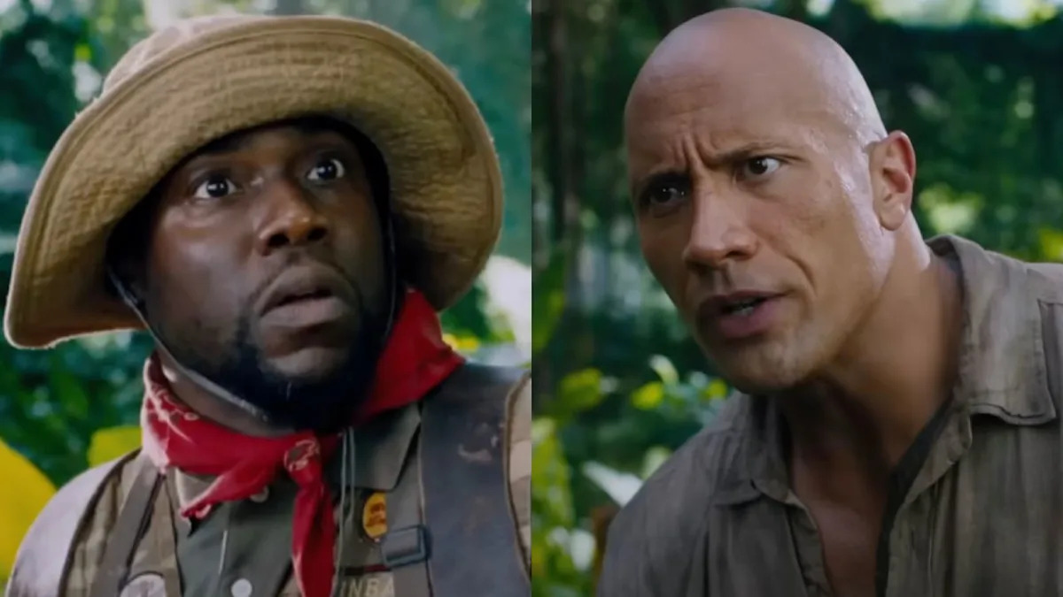 The Rock Just Absolutely Roasted Jumanji Co-Star Kevin Hart While Talking About Working With Emily Blunt